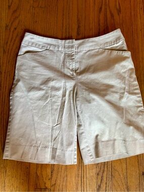 Lilly Pulitzer Khaki Shorts with Pink Pattern